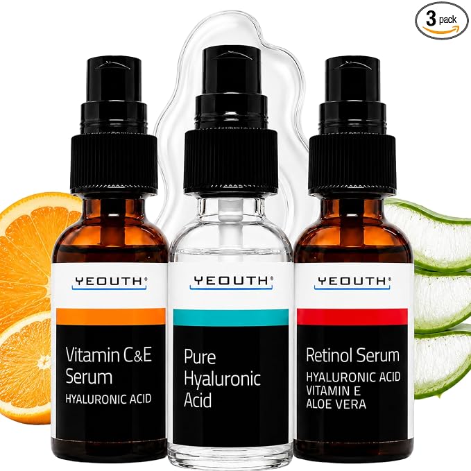 3-pack Retinol, HA, Vit C Pack