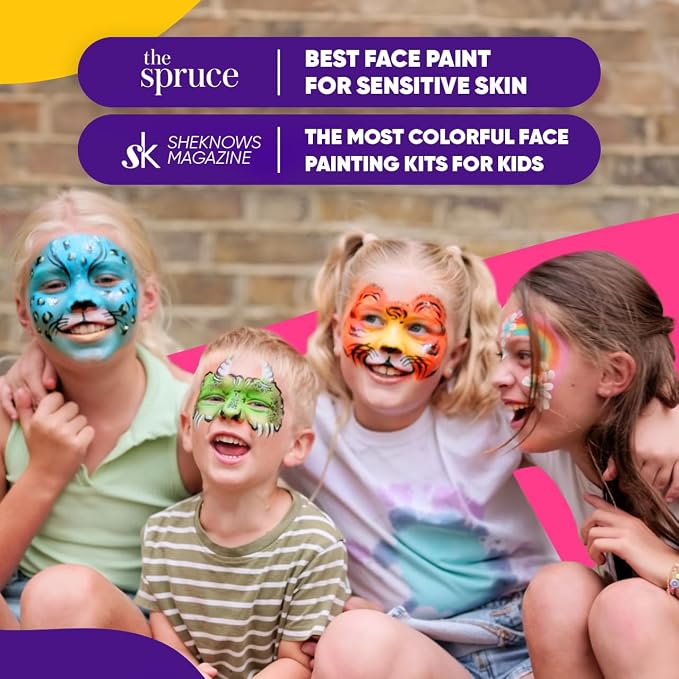 18 Color Face Paint Kit