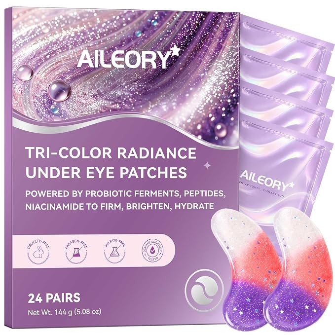 Tri-Color (Pink / Purple / Silver, 24 Pairs)