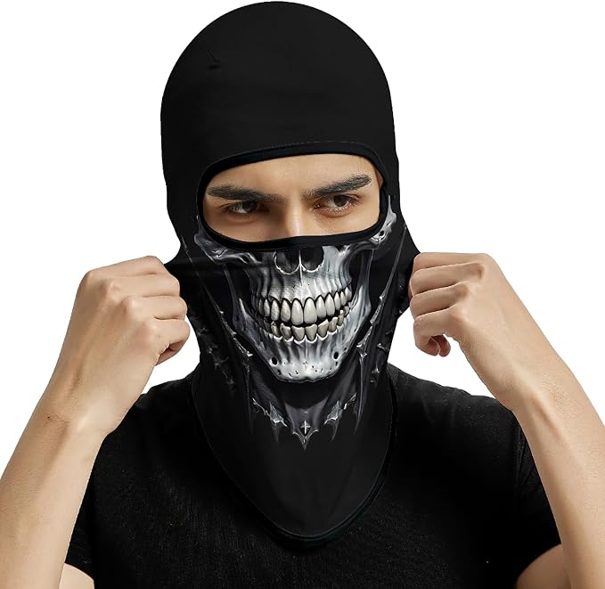 Skull Grey White Face Smile