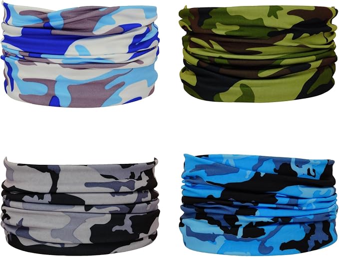 4 Cooling Neck Gaiters Camouflage
