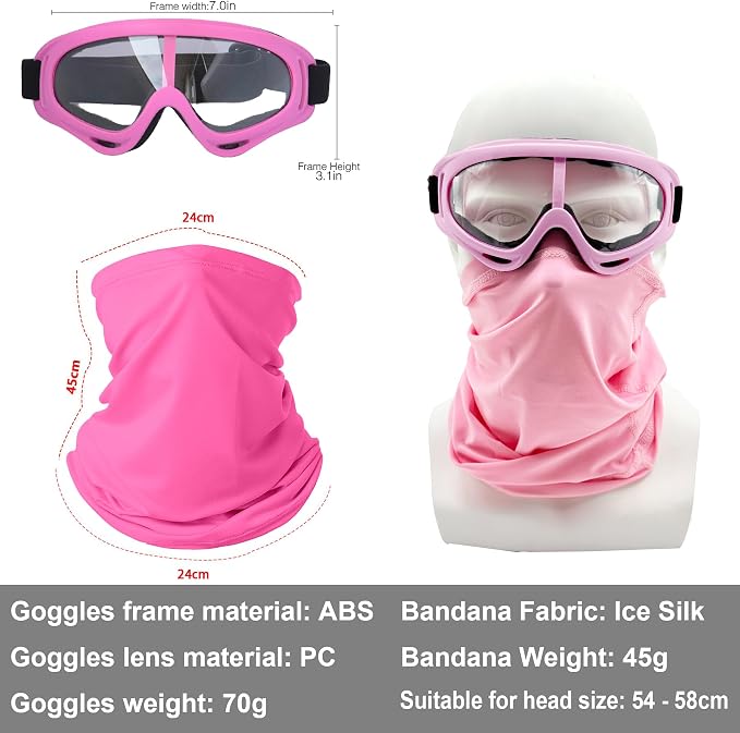 Light Pink + Rose Pink/Clear