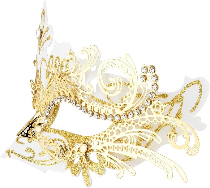 White With Gold Line