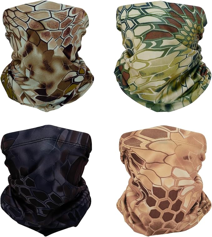4 Cooling Neck Gaiters Camouflage Python