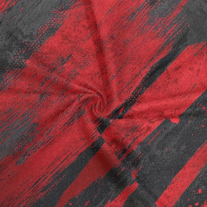 Red and Black Brush Strokes