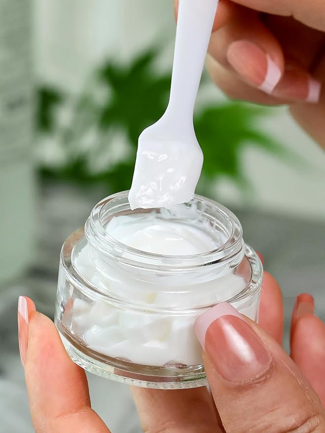 Clear Glass Bottle with Gold Lid