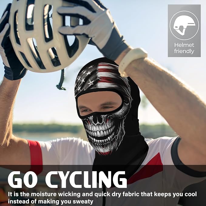 Skull Flag Face Open Mouth