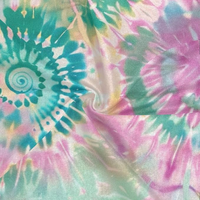 Tie Dye Light Green Pink