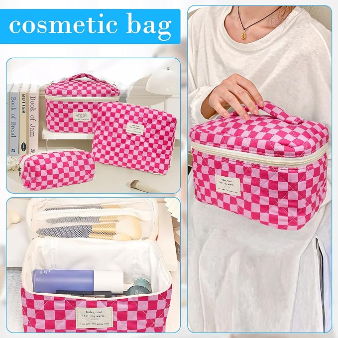 3pcs-PinkChecker