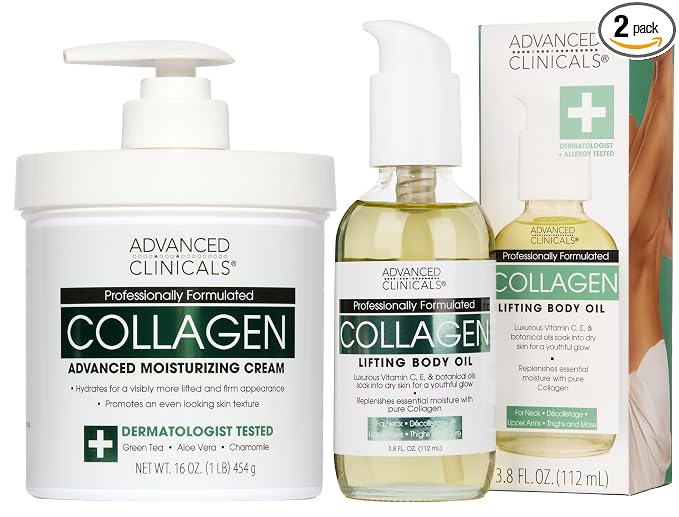 Collagen Cream + Collagen Body Oil Set