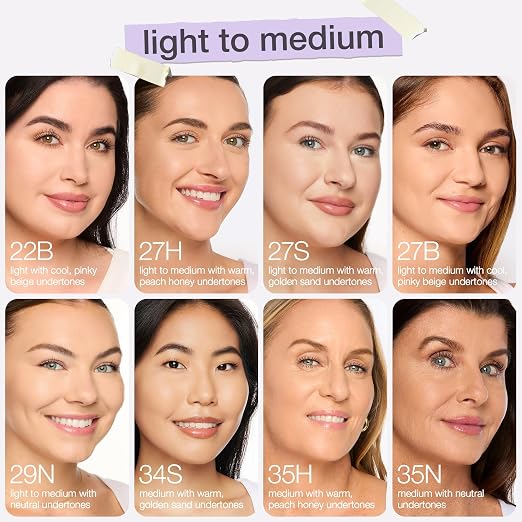 35H medium honey (medium skin with warm, peach undertones)