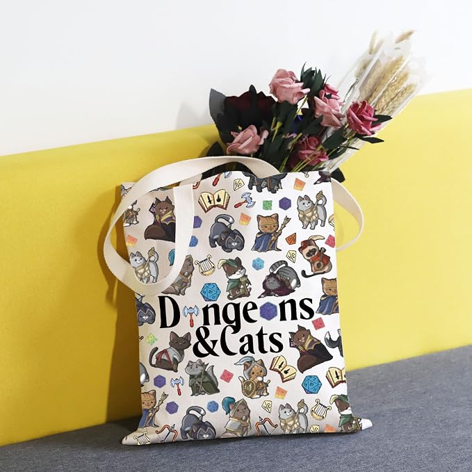 Dungeons & Cats tote