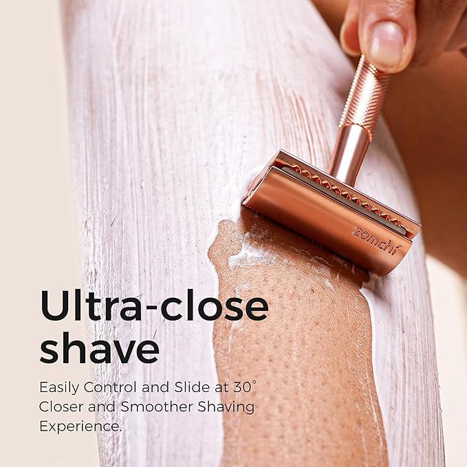 Rose Gold Razor with Stand