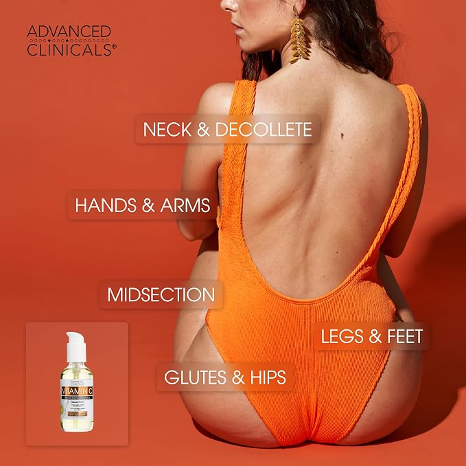 Vitamin C Cream + Collagen Body Oil Set