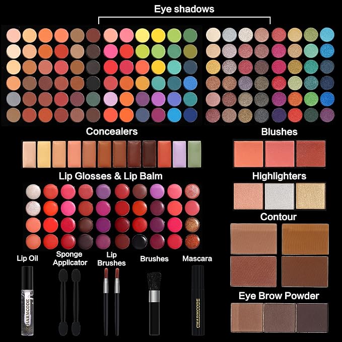 186-Color Traveler Makeup Kit