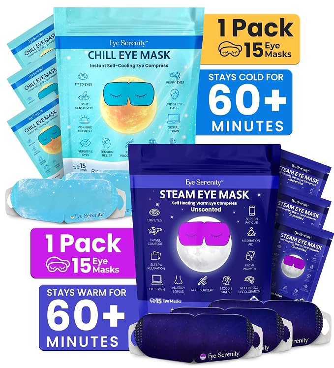 CHILL Eye Mask + Steam Eye Mask 30 Pack