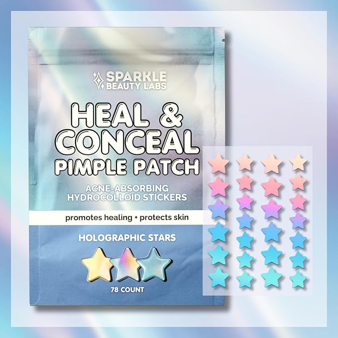 Holographic Stars - 78 count (3 sheets)