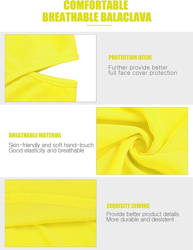 Yellow, Green, Pink