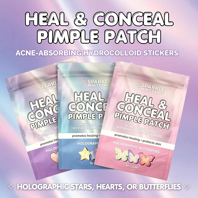 Holographic Pink Butterflies - 84 count (3 sheets)