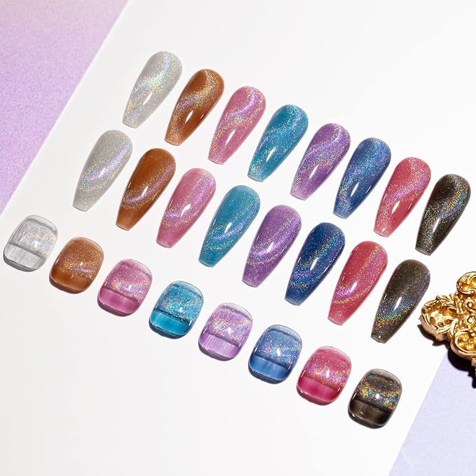 12 Colors Rainbow Cat Eye Gel