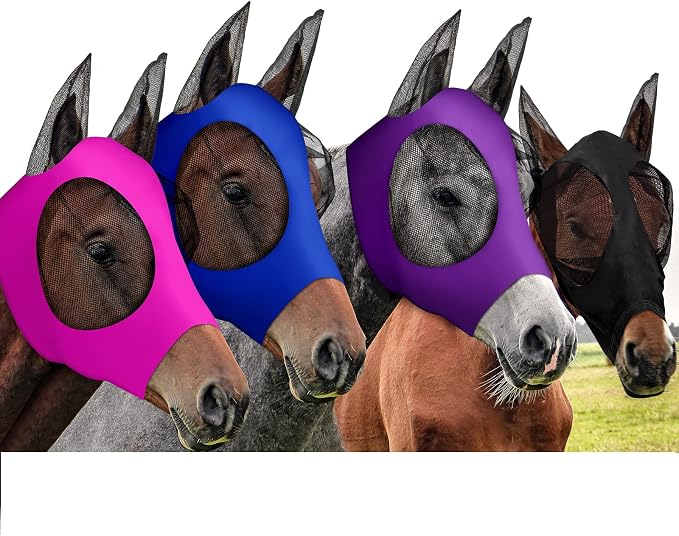 Purple, Blue, Pink, Black