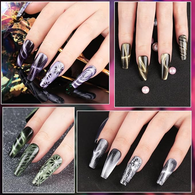 Cat Eye Gel Polish Set - 12 Colors (9D)
