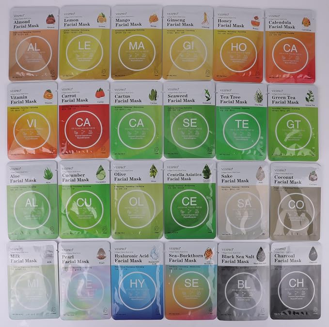 48 Pack Facial Masks Sets