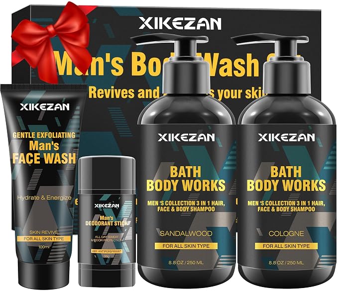 Black- Mens Body Care Kit