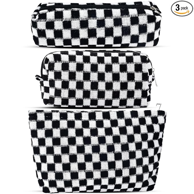 B-Checkered 3Pcs Mix Black