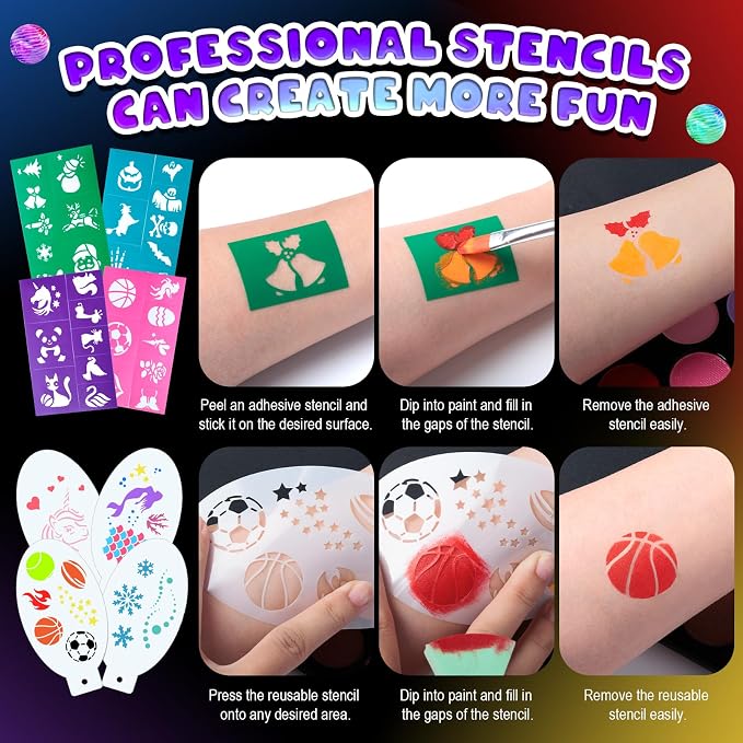 24 Colors+2 Glitter(80pc accessories)