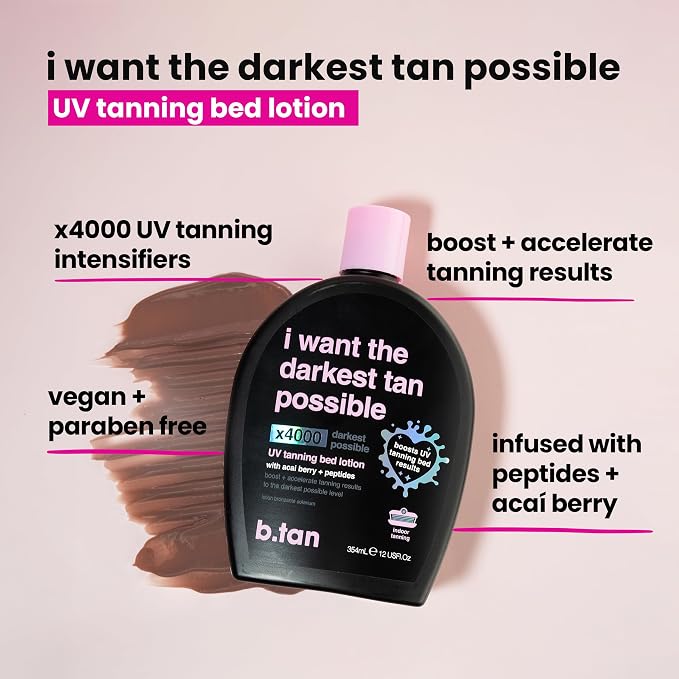 ultra dark UV tanning lotion