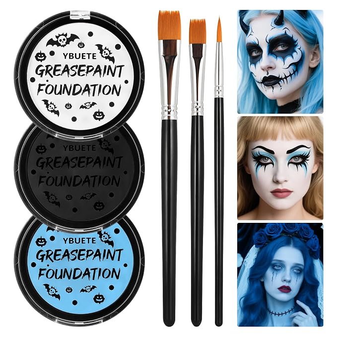 Light Blue+Black+White