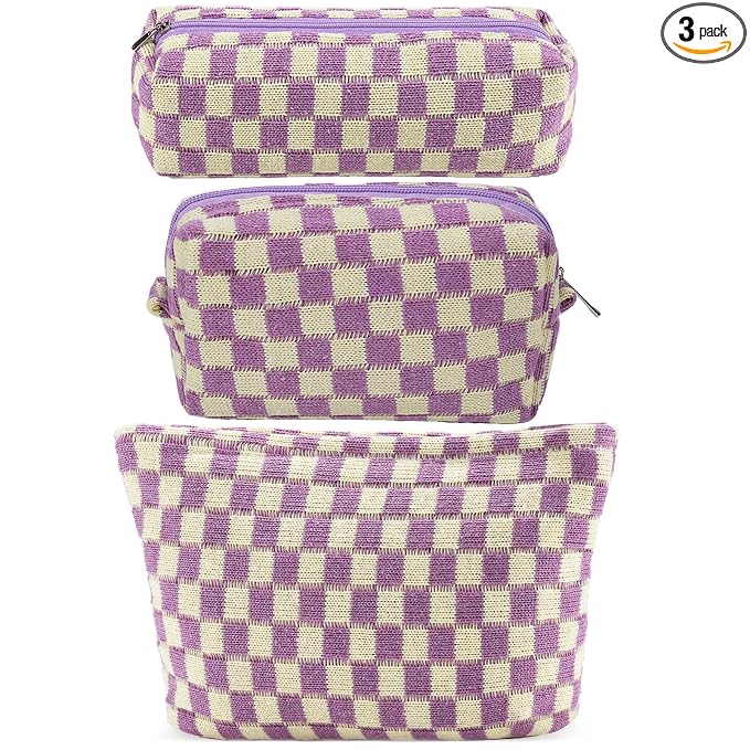 B-Checkered 3Pcs Mix Purple