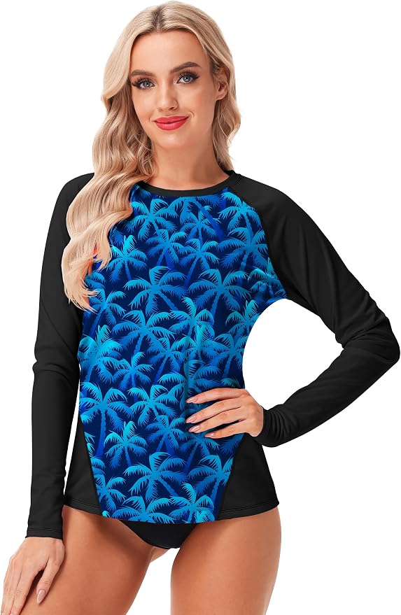 No Thumb Hole | Coconut Tree Blue