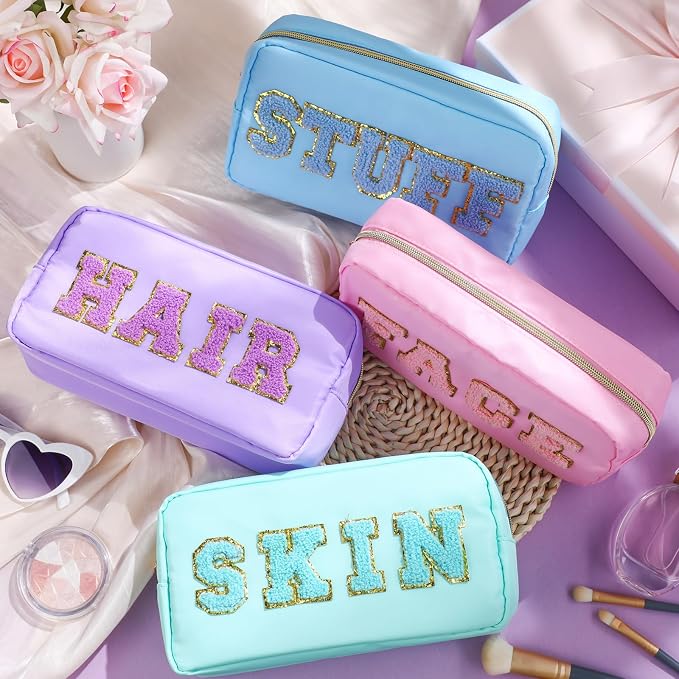 Light Blue, Green, Purple, Pink