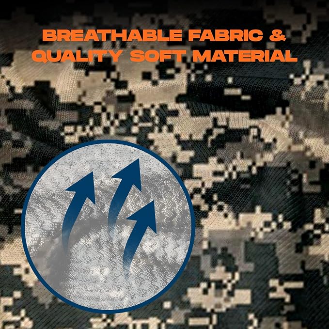 Mud Camo + Blue Camo + Black + Gray (4 Pack)