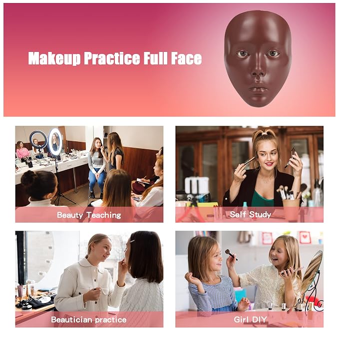 Makeup Practice Full Face+Black