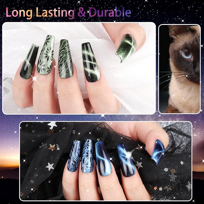 Cat Eye Gel Polish Set - 12 Colors (9D)