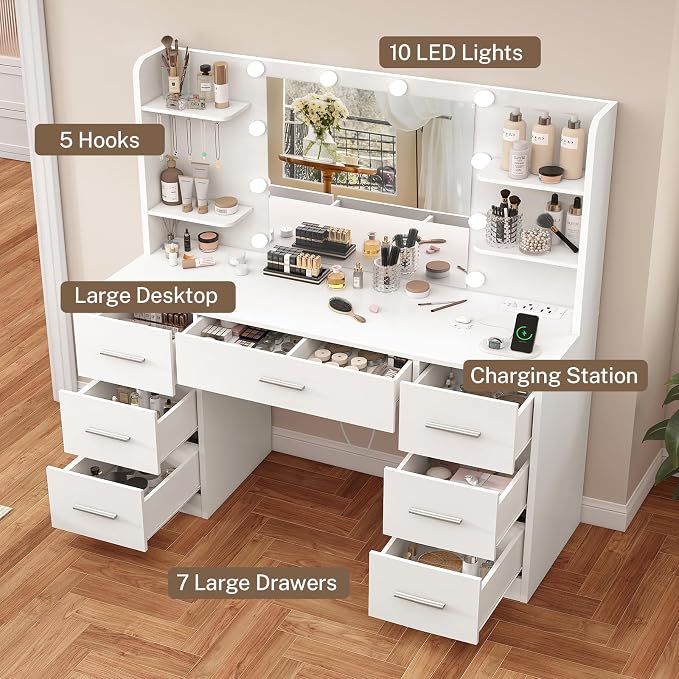 7 Drawers Vanity