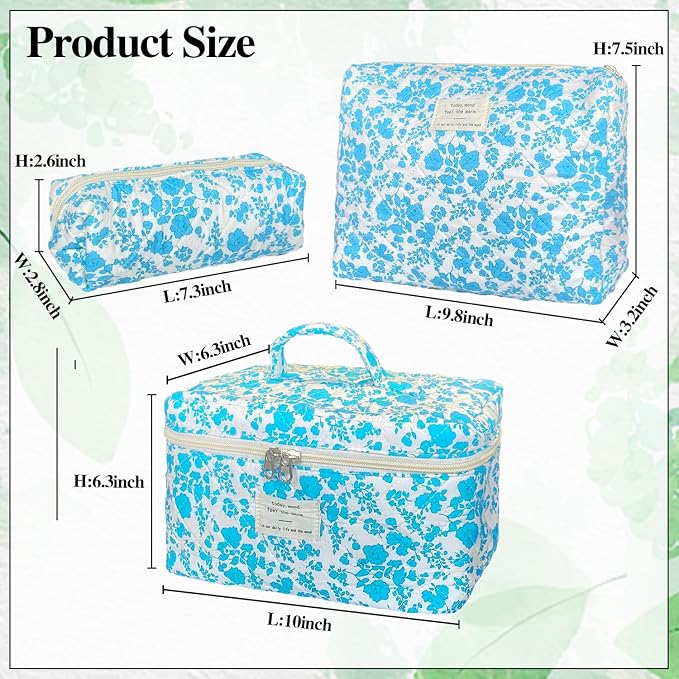 B-3Pcs Lake Blue