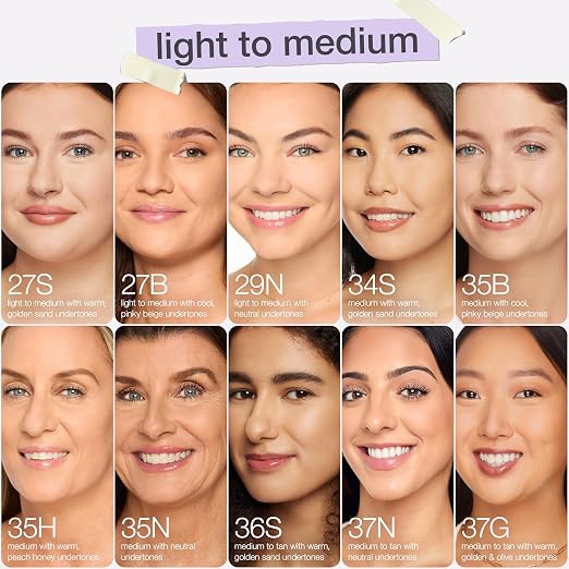 35B medium beige (medium skin with cool, pink undertones)