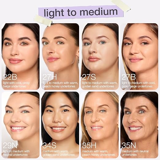 29N light-medium (light to medium skin with a balance of warm & cool undertones)