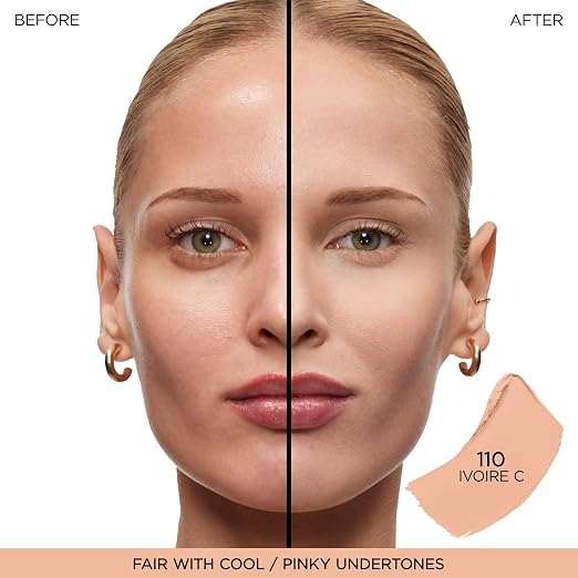 110 Ivoire C: fair skin with cool/pinky undertones
