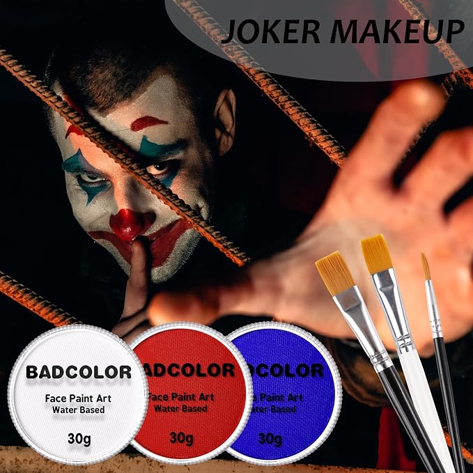 White+Red+Blue+3Pcs Brushes