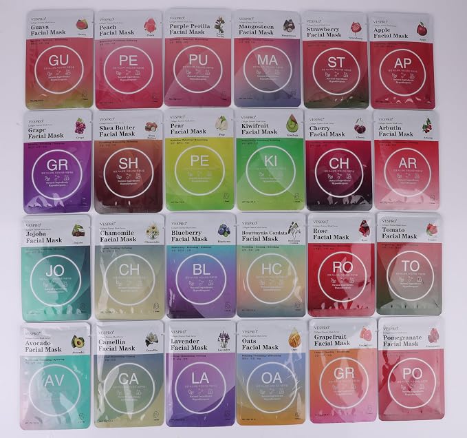 48 Pack Facial Masks Sets
