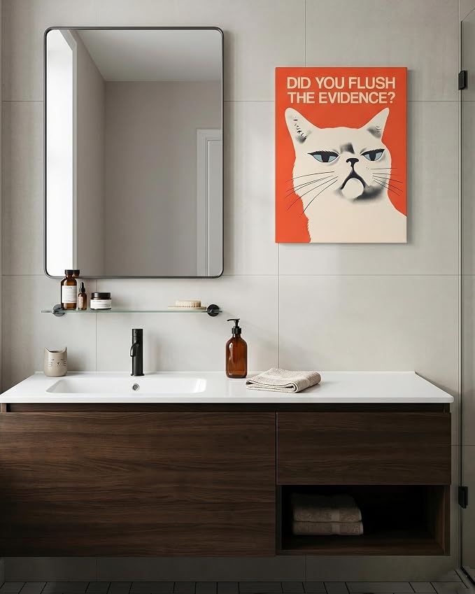 Funny Cat Bathroom