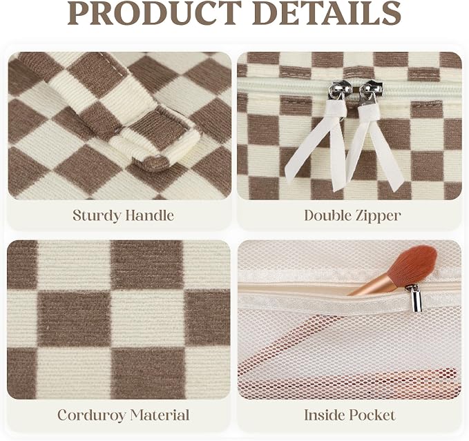 BeigeBrown Checkerboard