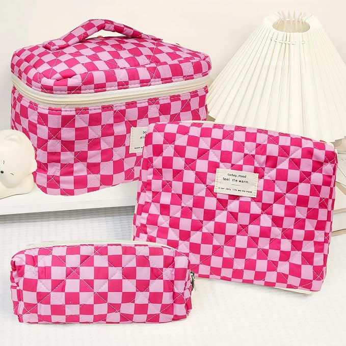 3pcs-PinkChecker
