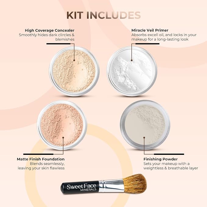 Warm Foundation with Pink Bisque Concealer