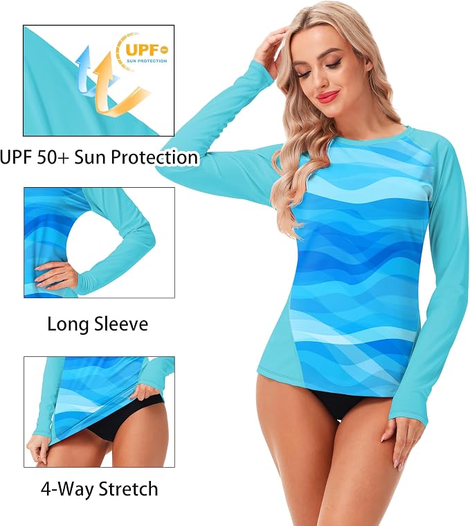 No Thumb Hole | Wave Blue